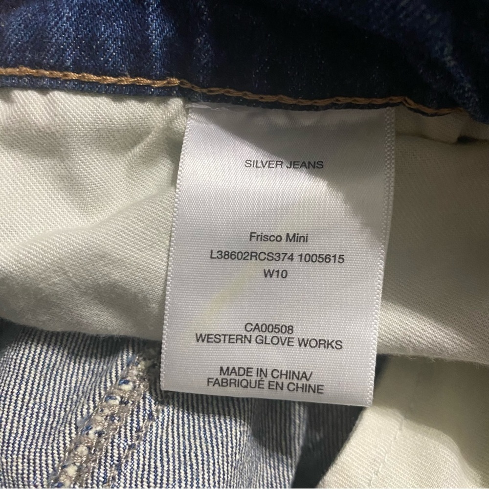 Silver Jeans Cotton Stretch Denim Jean Fresco Mini Skirt - Picture 5 of 6